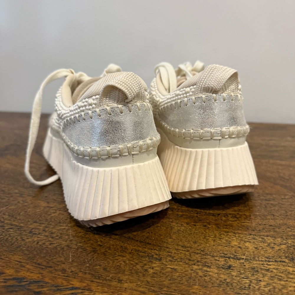 Dolce Vita Dolen Pearl Platform Sneakers in Vanilla Pearl - Picture 7 of 15